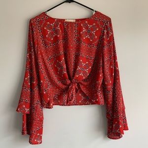 NEVER WORN! Altar’d State Top with Bell Sleeves